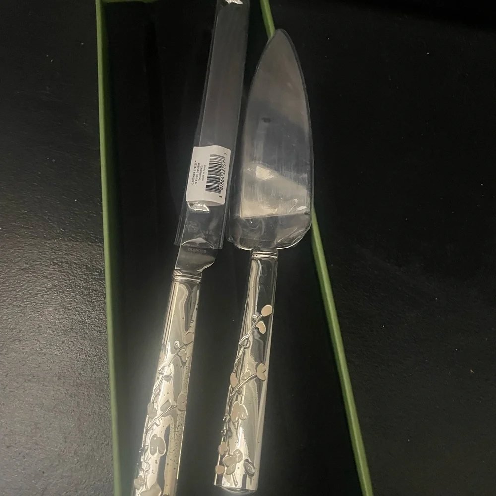 Kate Spade x Lenox Cake Server & Knife Set - New In Box - Picture 2 of 7